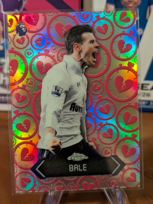 2025-26 Topps Chrome Premier League Gareth Bale Stoppage Time Heartbreaker card like new