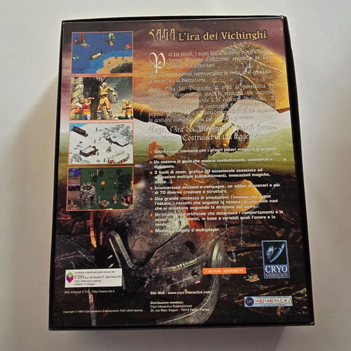 Saga Rage of the Vikings PC game complete like new big box 1998