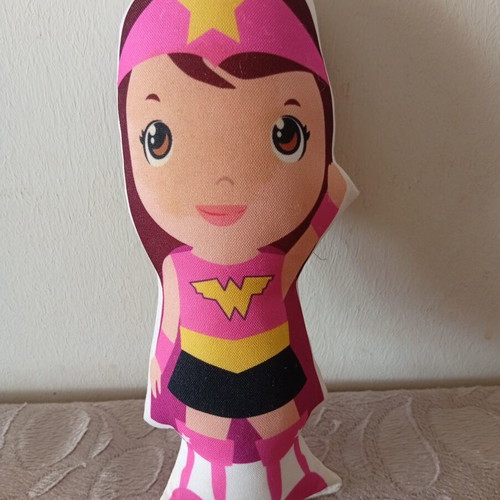 Cloth doll like new, 23 cm height