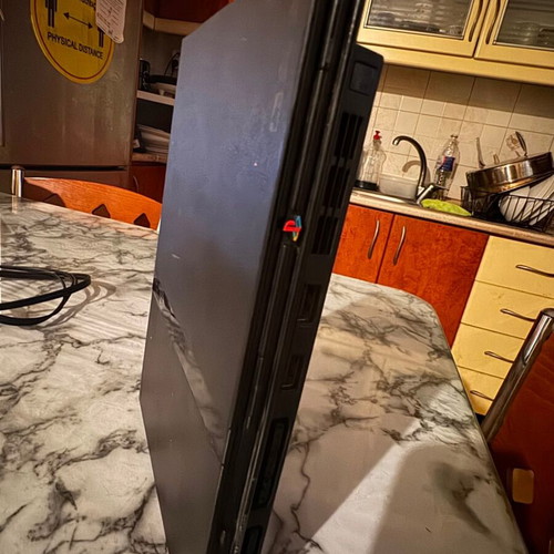 PlayStation 2 black used, only with video cable