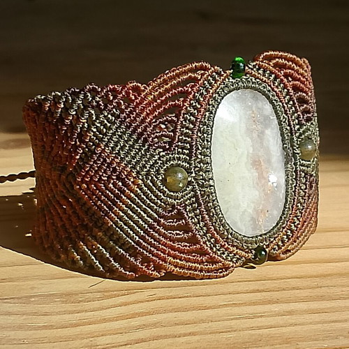 Energy Healing Bracelet with Magical Agate or Jasper from Cyprus