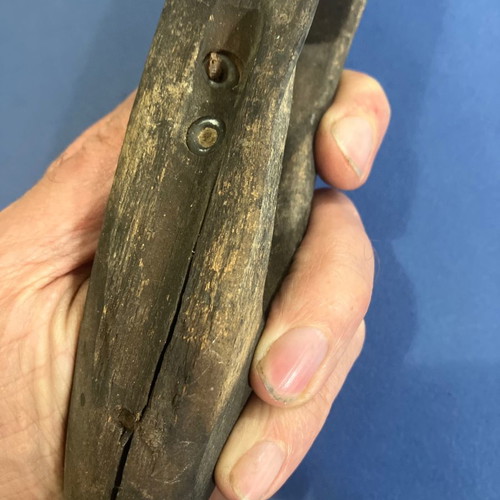 Antique weaving shuttle used