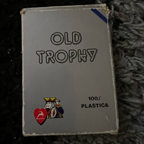 Old Trophy PVC playing cards like new