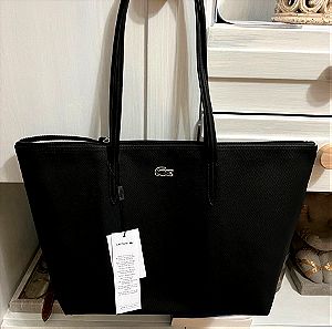 Τσάντα μαύρη Lacoste