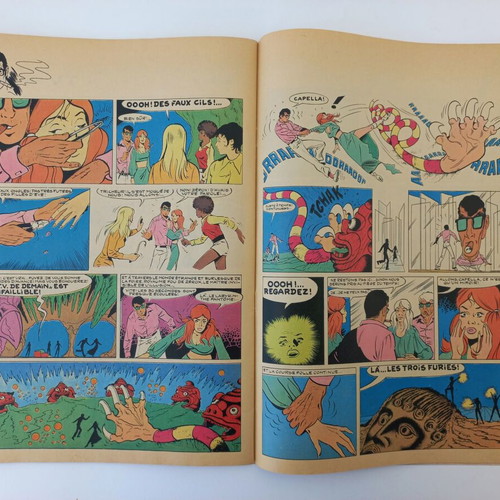 Tintin comic used, large format, year 1971