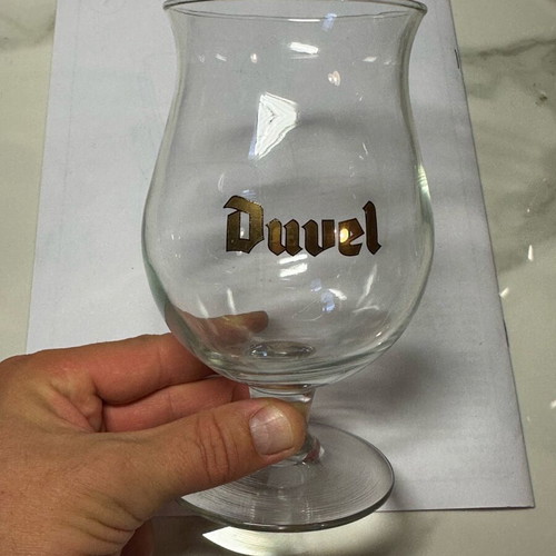 Duvel collectible beer glass used