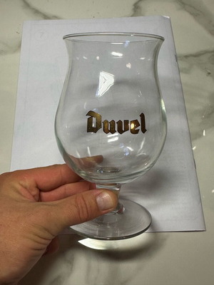 Duvel collectible beer glass used