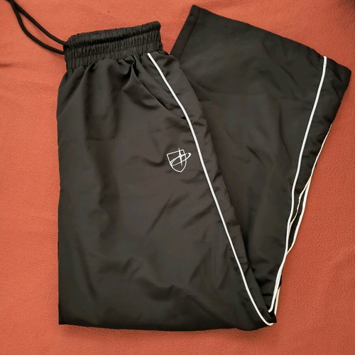 Wide black tracksuit pants like new, size S