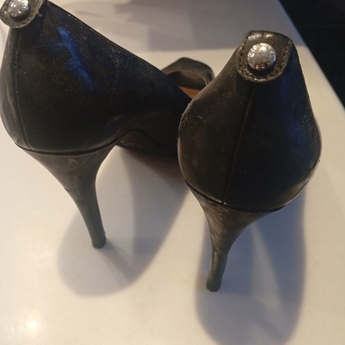 Michael Kors black peep-toe shoes size 40 like new