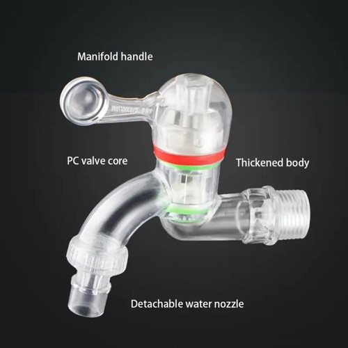 Plastic taps with removable nozzle, new, durable