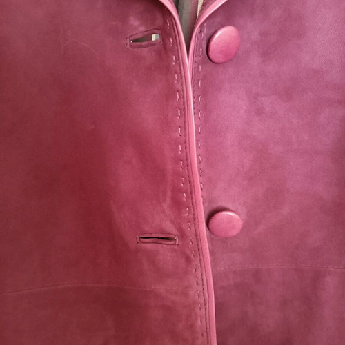 Suede jacket red like new, size M