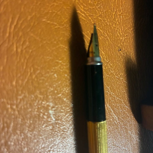 Aurora pen Marco Polo vintage used, gold plated with 14kt nib