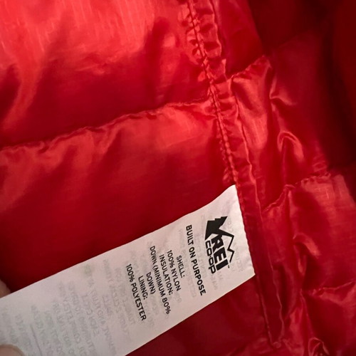 Red puffer jacket for girls 10-12 years like new