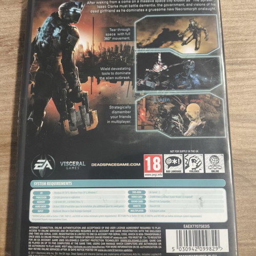Dead Space 2 PC game used, good condition