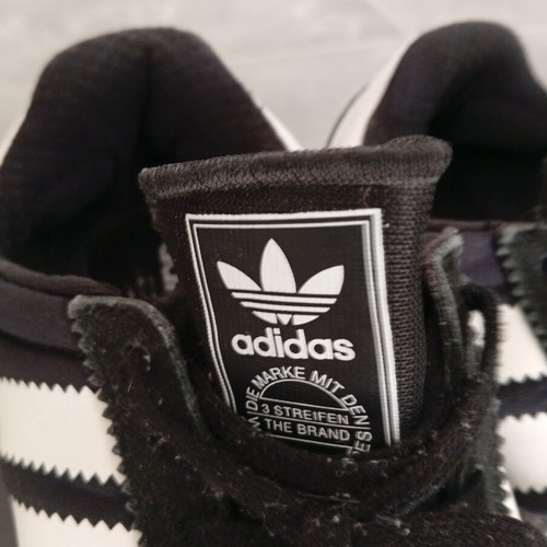 Adidas men's athletic shoes used, size 43.5, black and white