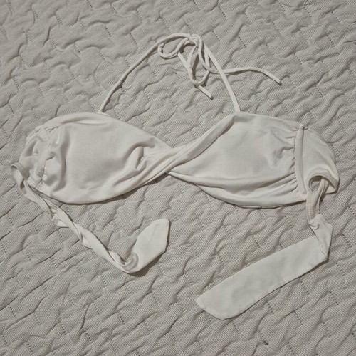 White bikini top used, size S 36 8