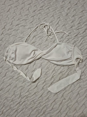 White bikini top used, size S 36 8