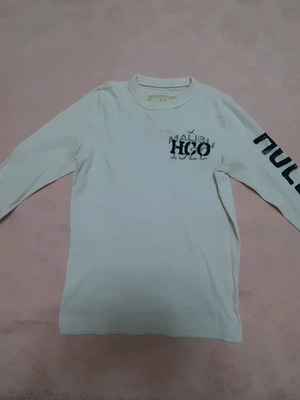 Hollister long-sleeve white shirt size S like new, 100% cotton