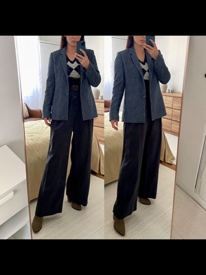 Σακάκι Massimo Dutti σαν καινούργιο με δώρο πουλόβερ United Colors of Benetton