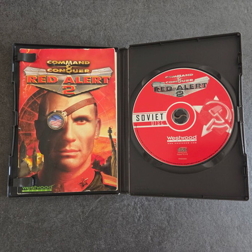 Red Alert 2 PC game used, Greek edition, 2 CDs with manual