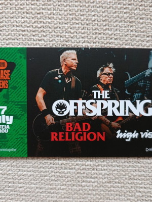 Offspring Bad Religion commemorative ticket new from Release Festival Athens