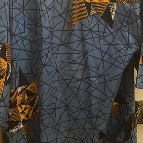 Kimono cotton batik like new, one size, blue and black