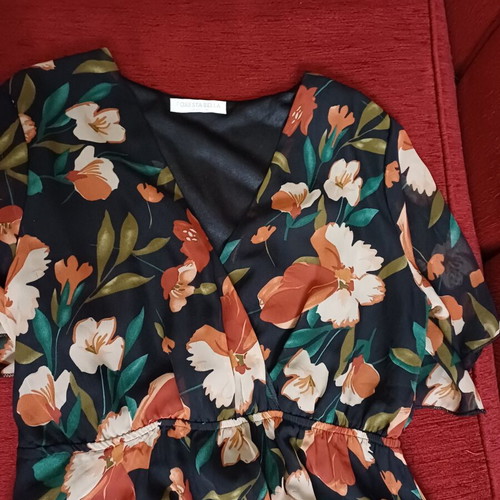 Floral dress Foresta Bella light, like new, size L/XL