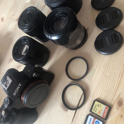Sony A7S Full Frame Camera Kit refurbished with 3 Lenses and Accessories
