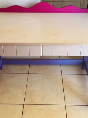 Children's desk used, dimensions 1.20x0.65x0.70 m