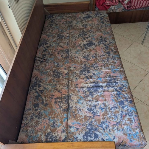 Sofa bed used with storage space