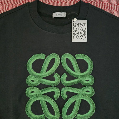 Loewe sweatshirt new xl black with embroidery