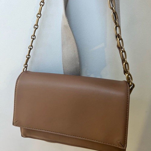 Zara Handbag like new, beige with removable cord and chain