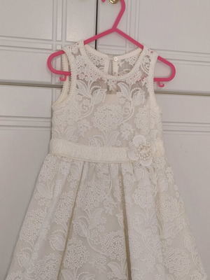 Abel & Lula dress 5 years+ like new, white lace