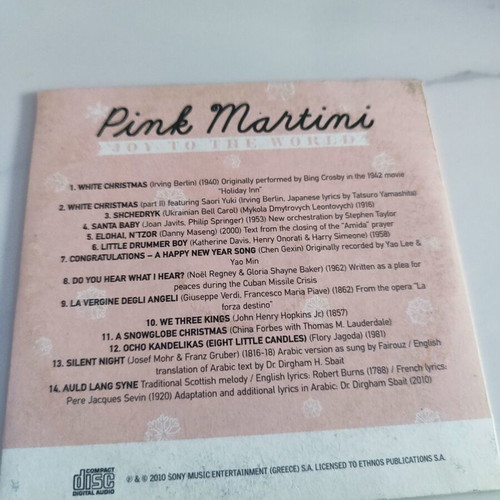 Pink Martini Joy to the World CD like new, holiday music