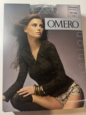 Omero Margareth V-Neck Mesh Top new in box, militare