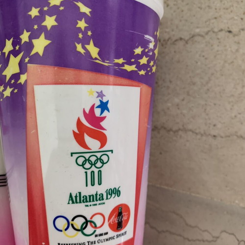 Atlanta 1996 Coca Cola McDonald's Plastic Cups limited edition