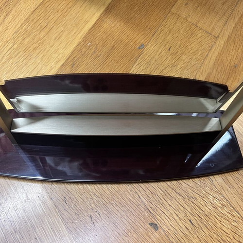 Longines mirror used with minor paint wear, wooden frame