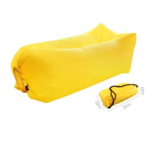 Lazy Bag inflatable mattress lounger 230x70cm new, yellow or orange