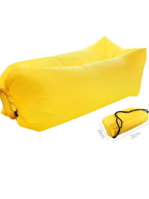 Lazy Bag inflatable mattress lounger 230x70cm new, yellow or orange