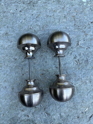 Door knobs used, set of 2, external sphere