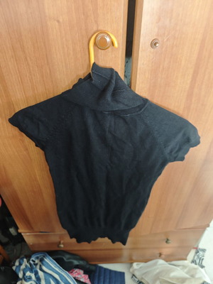 Woolen turtleneck sweater Excellent L used, black