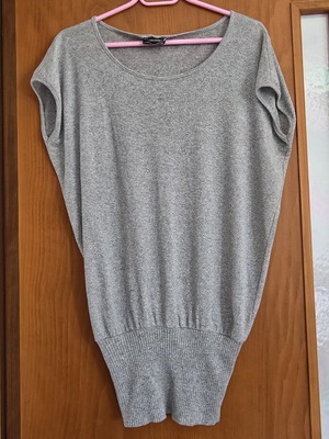 Caramella grey silver blouse S/M