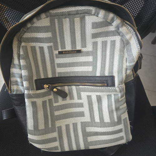 Achilleas Accessories backpack like new, black and gray with zipper repair needed