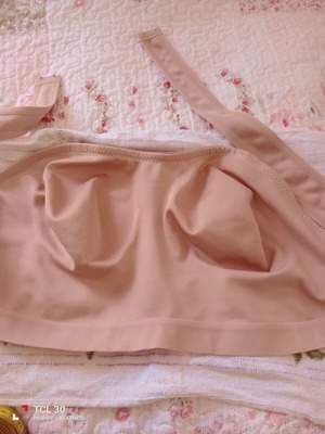 Shein strapless bra, size 5XL, beige