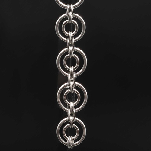 Earrings "Stohos" handmade, new, concentric circle design