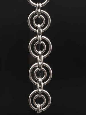 Earrings "Stohos" handmade, new, concentric circle design