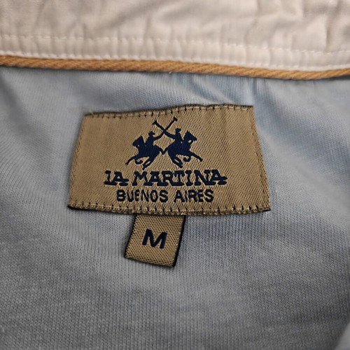 La Martina Argentina Buenos Aires polo shirt medium used, turquoise