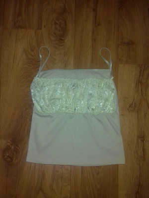 Cotton tops new, 3 pieces, with lace bust detail