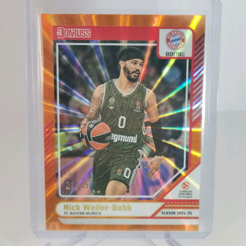 2024-25 Panini Donruss Euroleague Nick Weiler Babb Card New