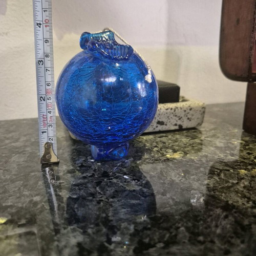 Decorative Crackle Pomegranate like new, symbol of luck and abundance